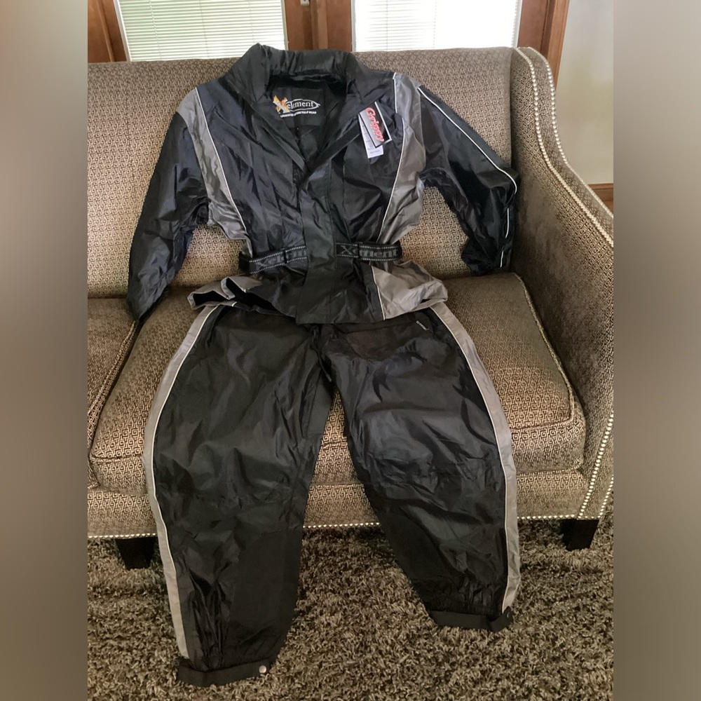 Motorcycle rain suit.